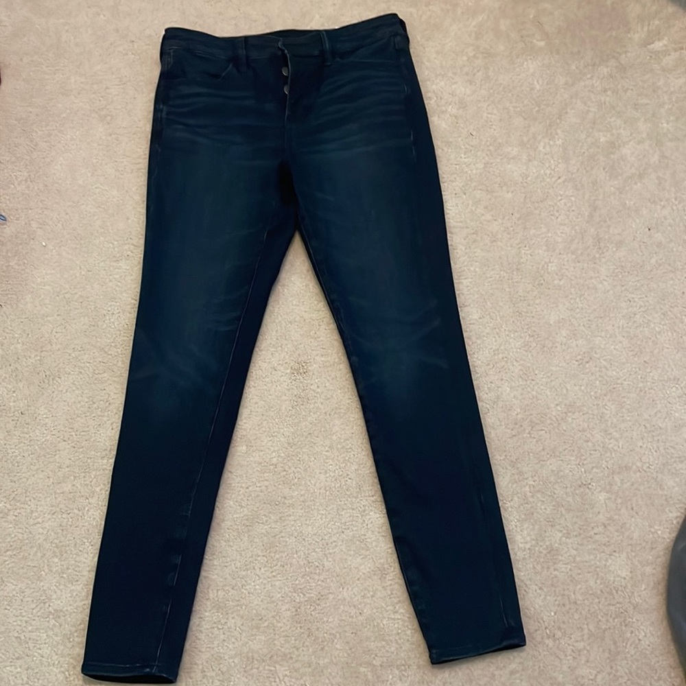 American Eagle hi-rise jegging ne(x)t level stretch dark indigo 8